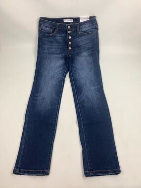 KanCan Dark Blue Denim Jeans Skinny straight Size 11/29 stretch NEW NWT